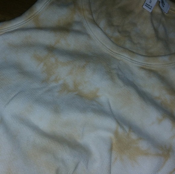 NWT Womens ELIZABETH AND JAMES Yellow Tie Dye Tank - Picture 4 of 4